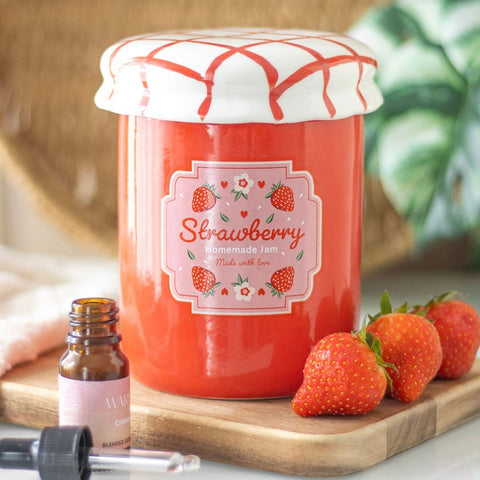 Strawberry Jam Jar Oil Burner