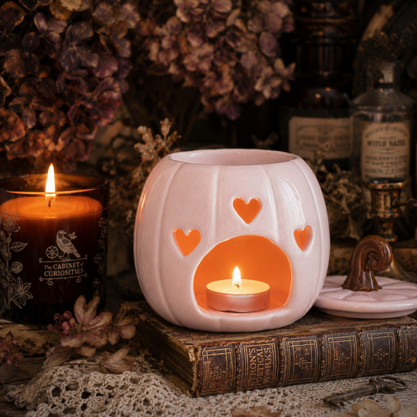 Pink Curly Pumpkin Oil Burner