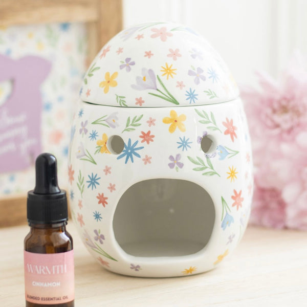 Floral Print Egg Fragrance Burner