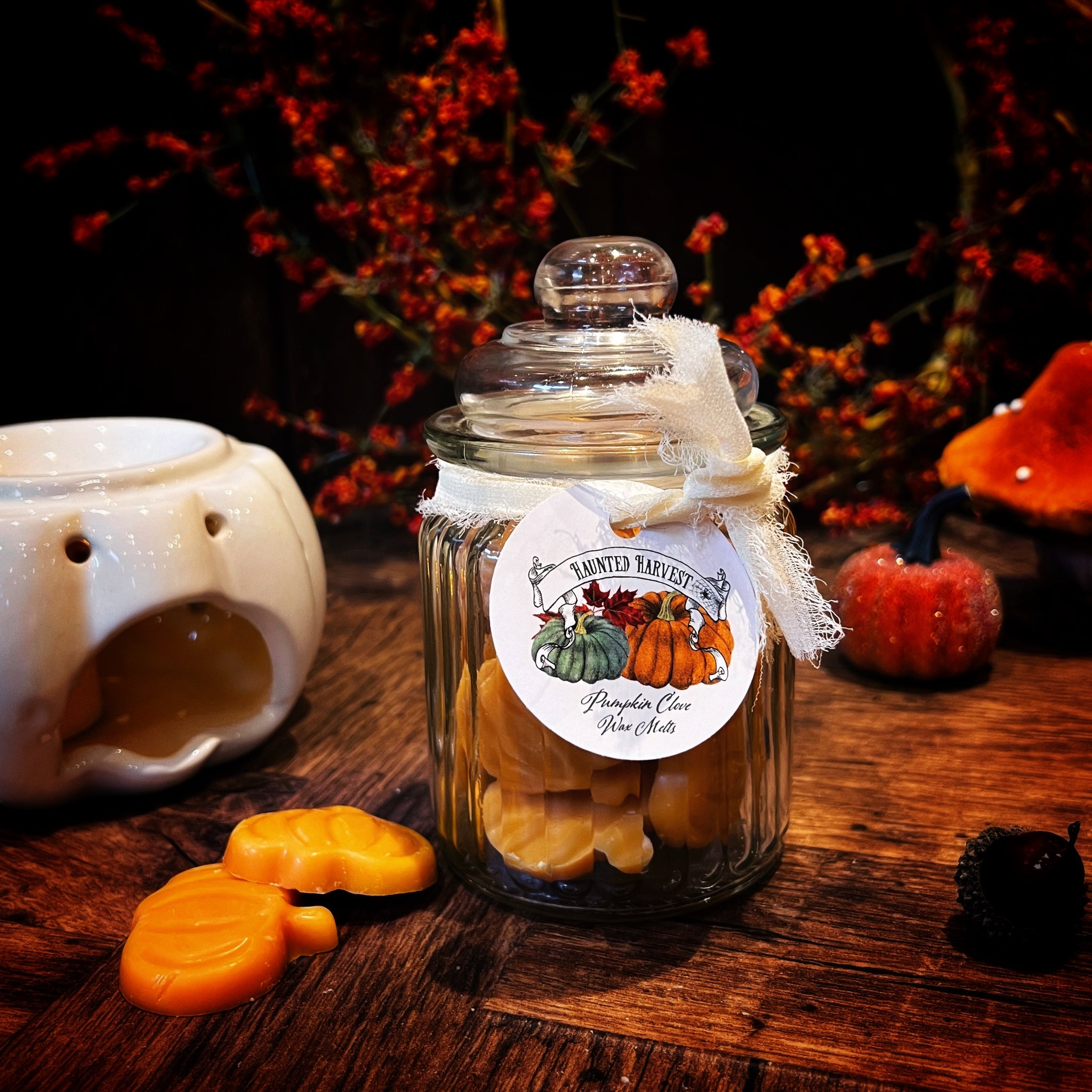 Haunted Harvest Wax Melts Jar - Pumpkin Clove