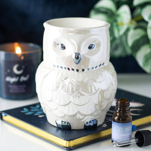 Iridescent Owl Oil Burner