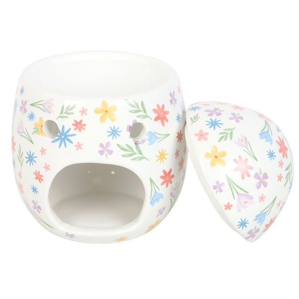 Floral Print Egg Fragrance Burner