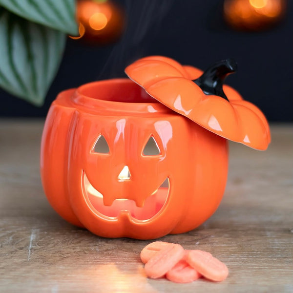 Jack O’Lantern Pumpkin Oil Burner - Orange