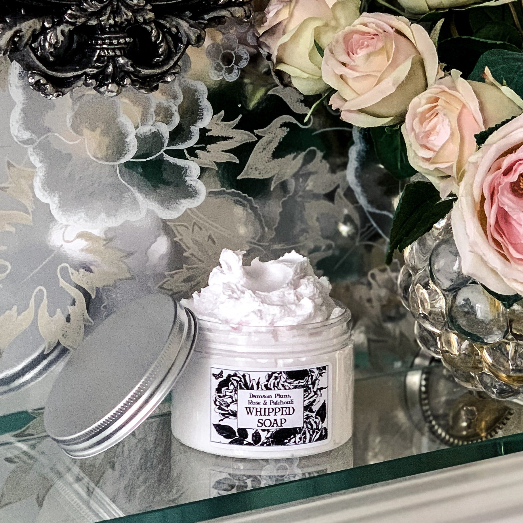 Botanica Whipped Soap - Damson, Rose & Patchouli